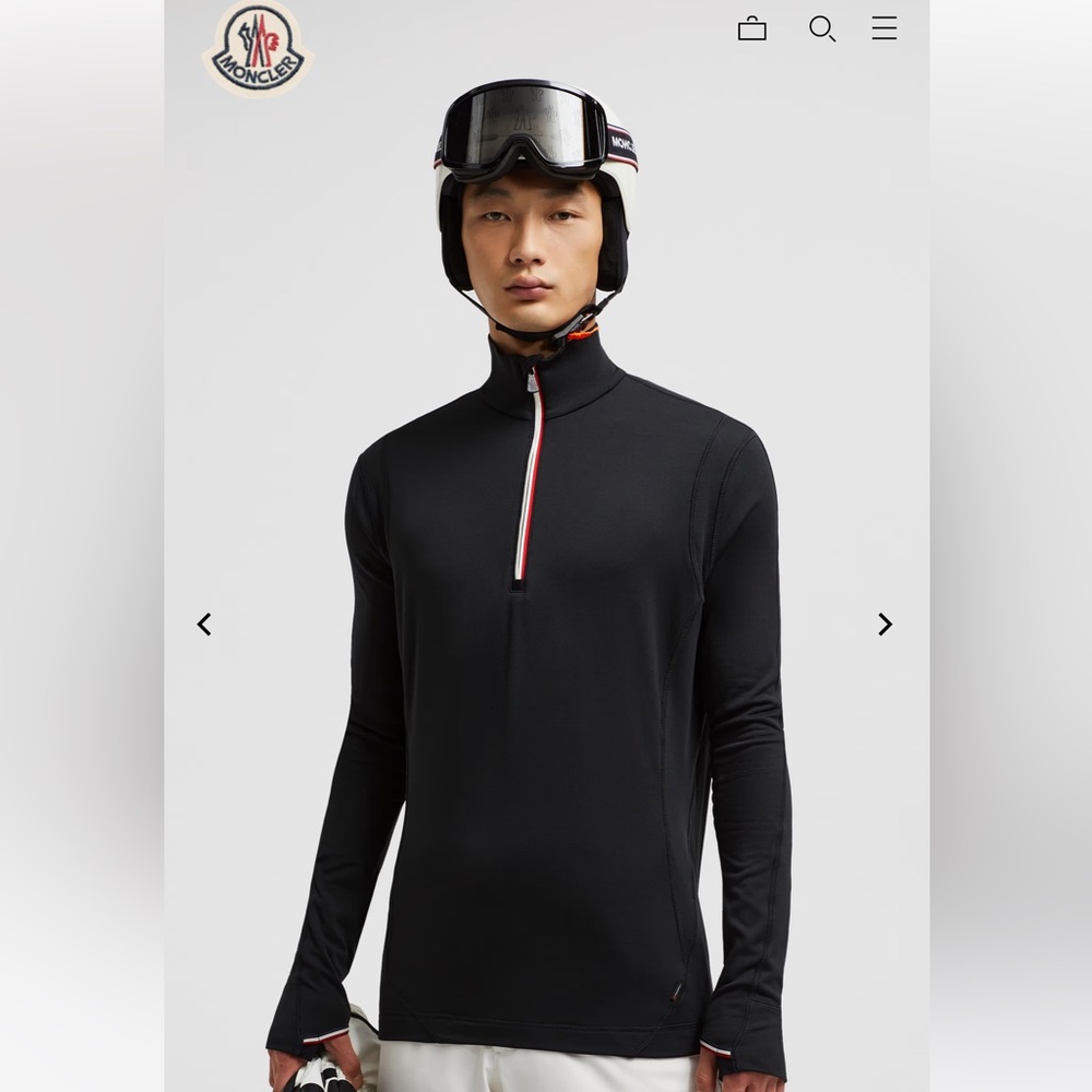 Authentic Moncler men’s POLARTEC® HALF ZIP SWEATSHIRT- small - BNWT